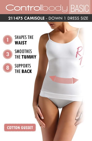Control Body 211475 Shaping Camisole Nero – view 4