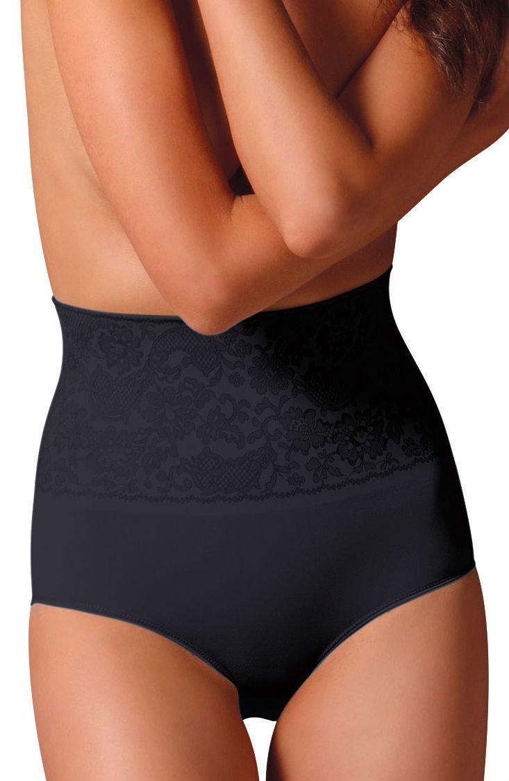 Control Body 311572 Shaping Brief With Screen Print Lace Nero – view 2
