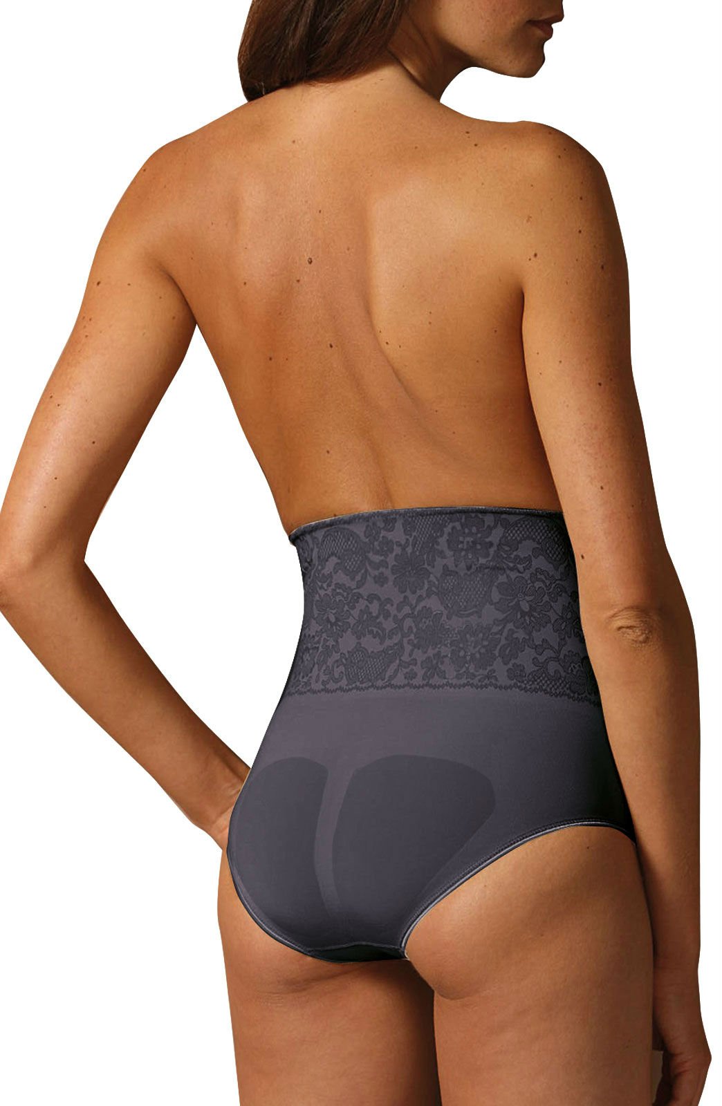 Control Body 311572 Shaping Brief With Screen Print Lace Nero – view 4