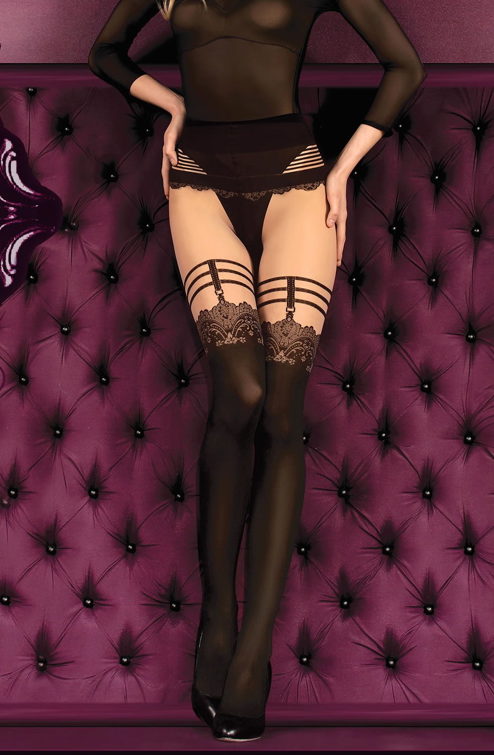 Ballerina 394 Tights Skin/Black