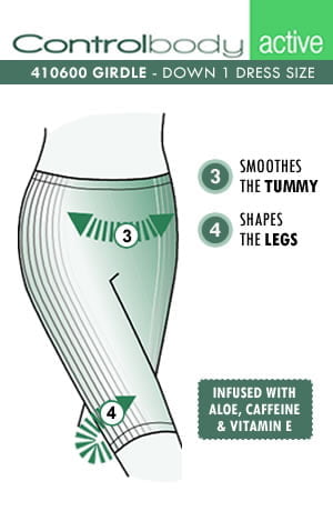 Control Body 410600 Infused Shaping Leggings Skin – view 2