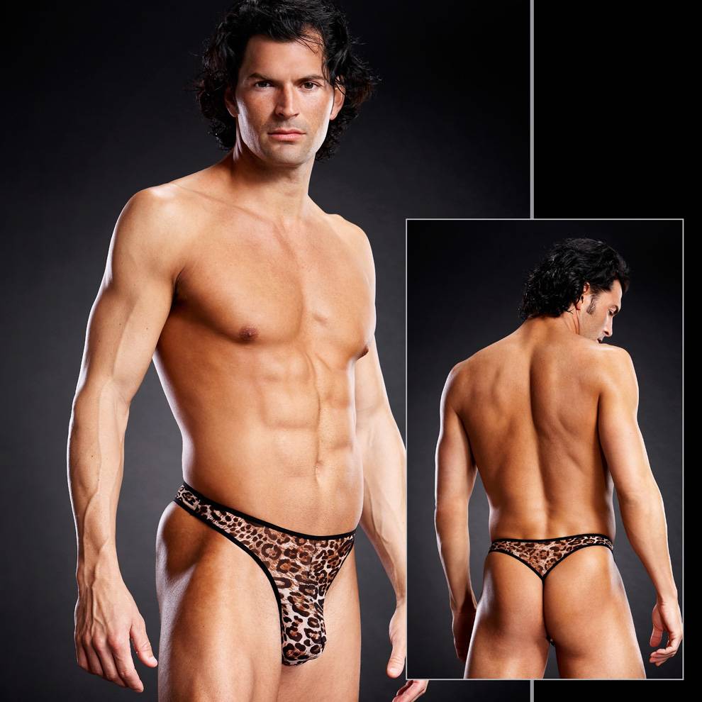 Blueline BLM011 Leopard Mesh G-String
