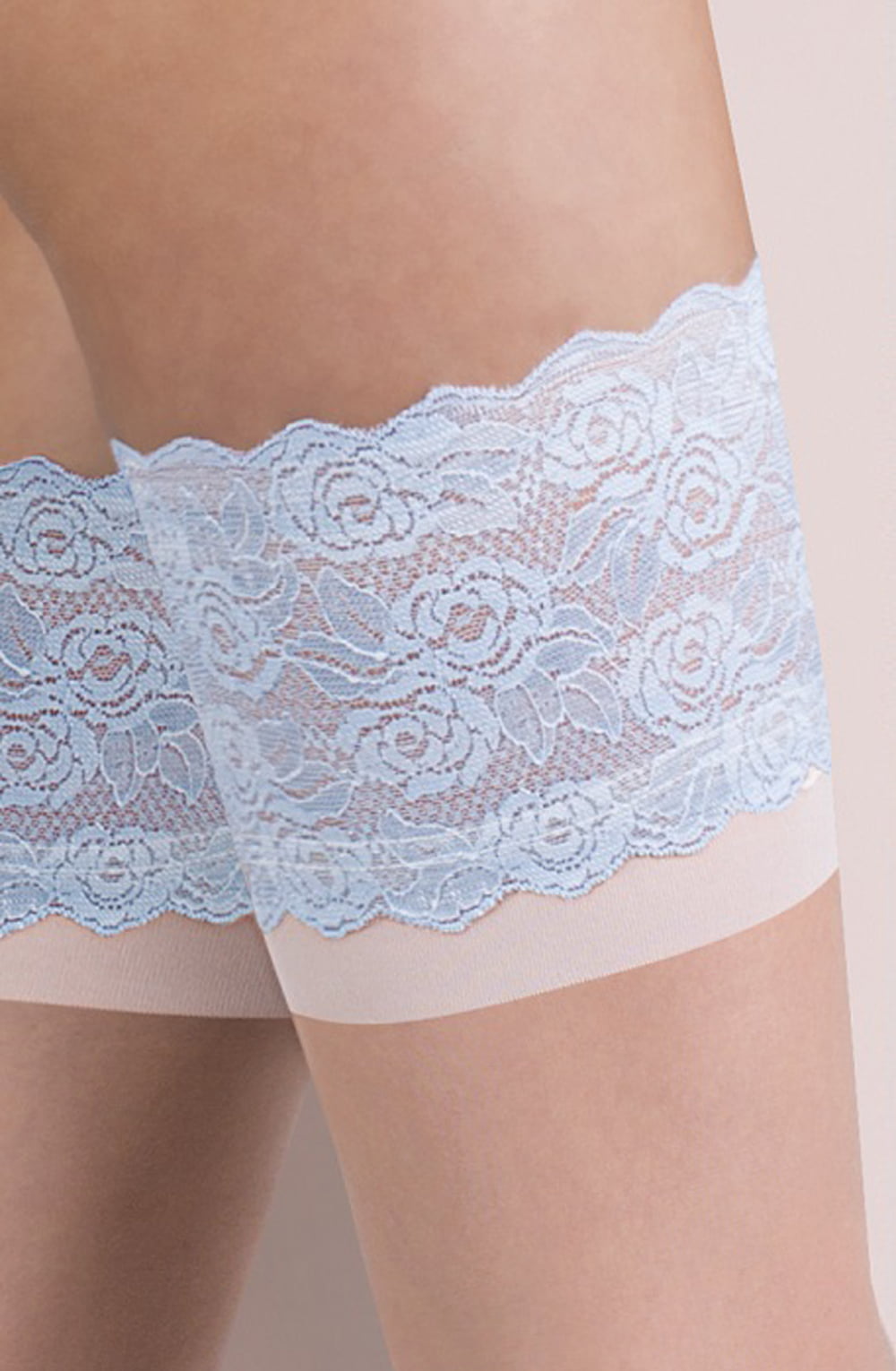 Gabriella Katherine 473 Hold Ups Natural/White/Blue
