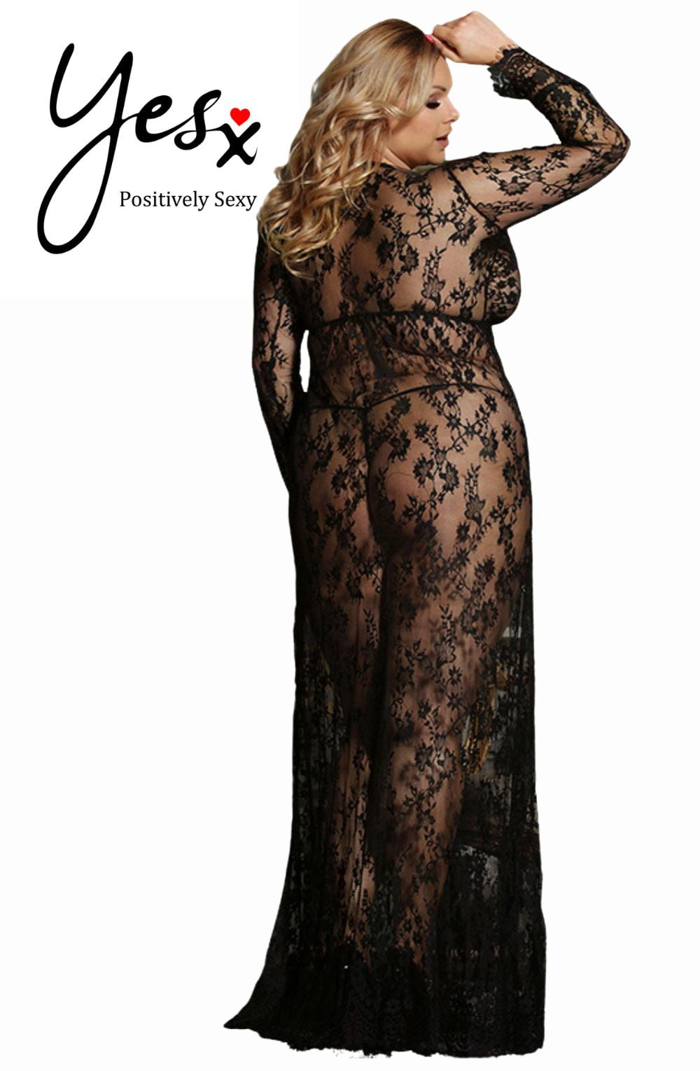 YesX YX826Q Long Gown &amp; Thong