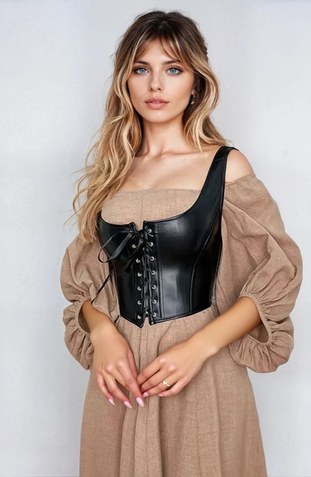 YesX YX889 Sexy Corset Black Up to 6XL