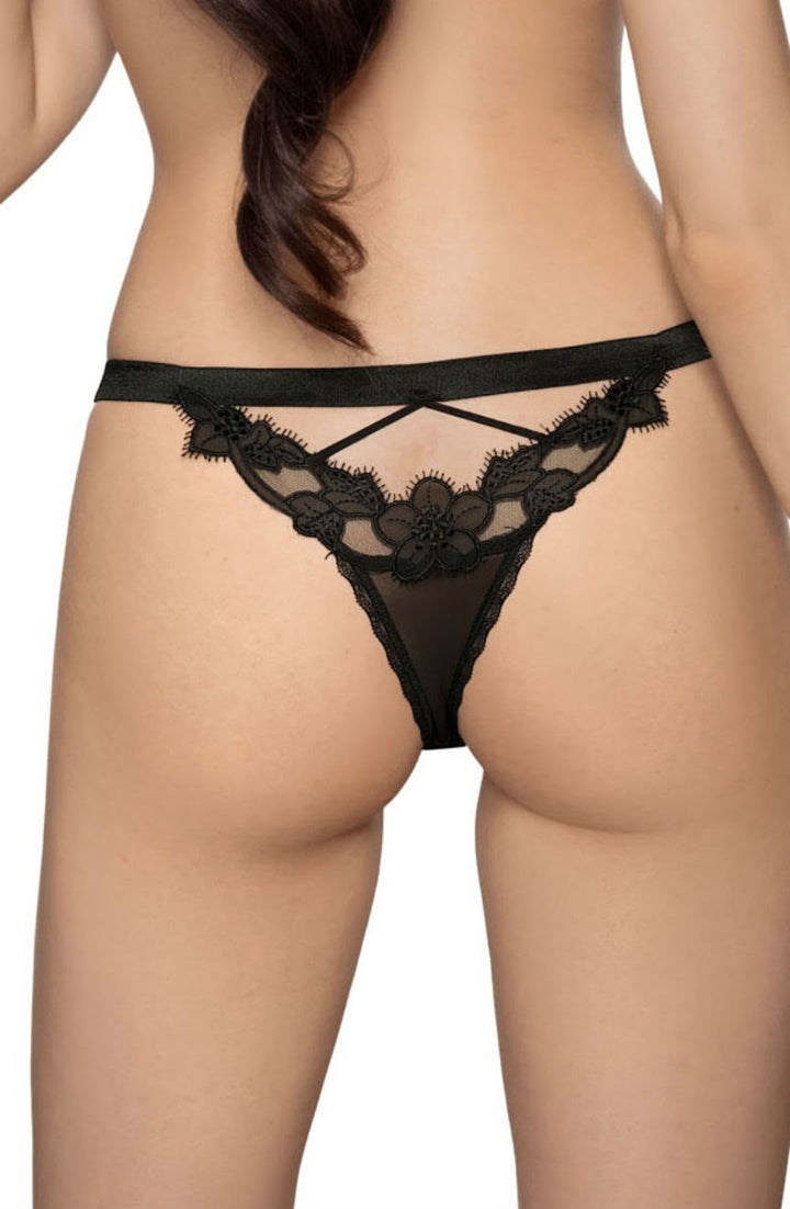 Roza Malani Black Thong – view 2
