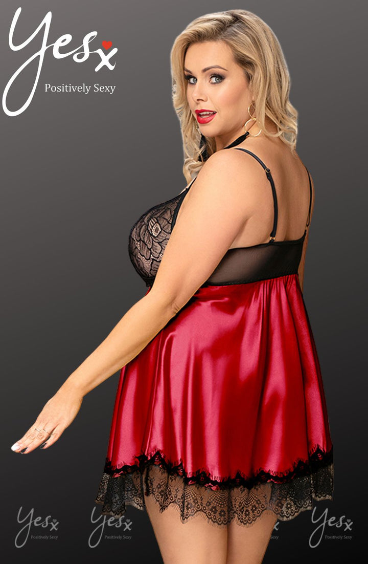 YesX YX832Q Babydoll &amp; Blindfold
